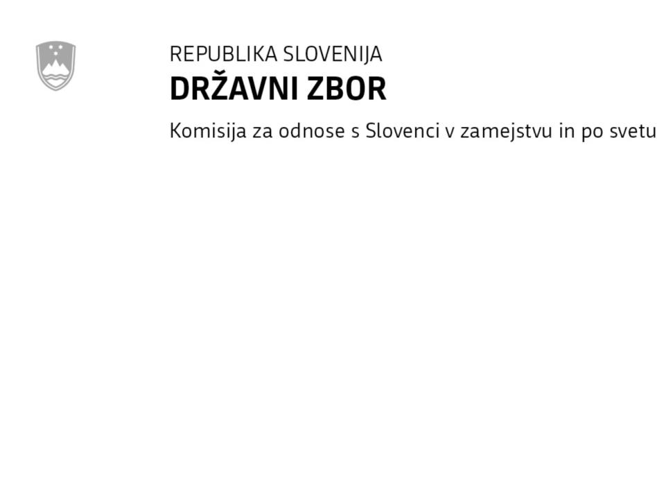 Slika: 1. redna seja KOMISIJE za odnose s Slovenci v zamejstvu in po svetu