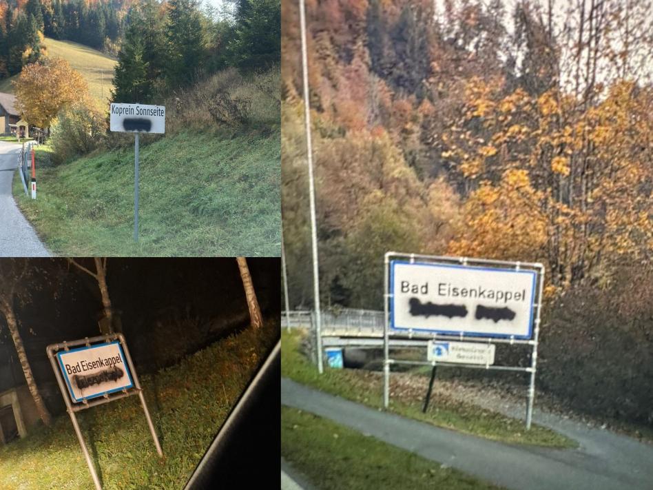 Bild: Inzko verurteilt Schmieraktionen