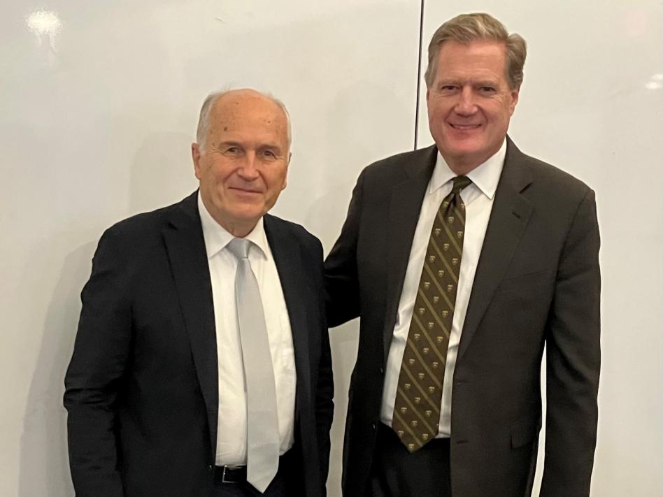 Slika: slika: Inzko; član ameriškega kongresa, Mike Turner in Zdravko Inzko