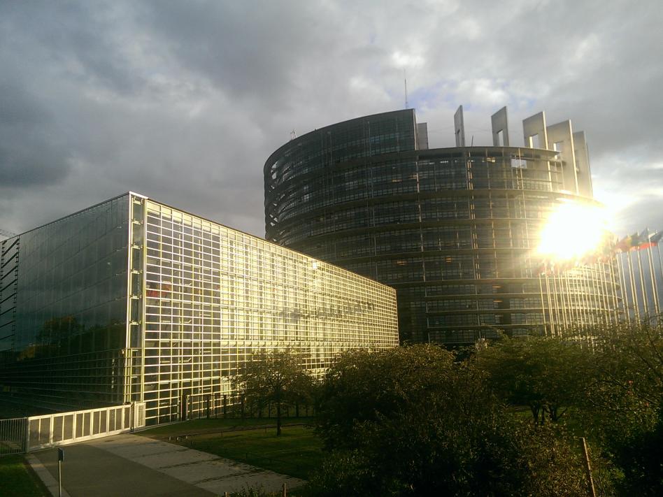 Slika: Evropski parlament v Strasbourgu