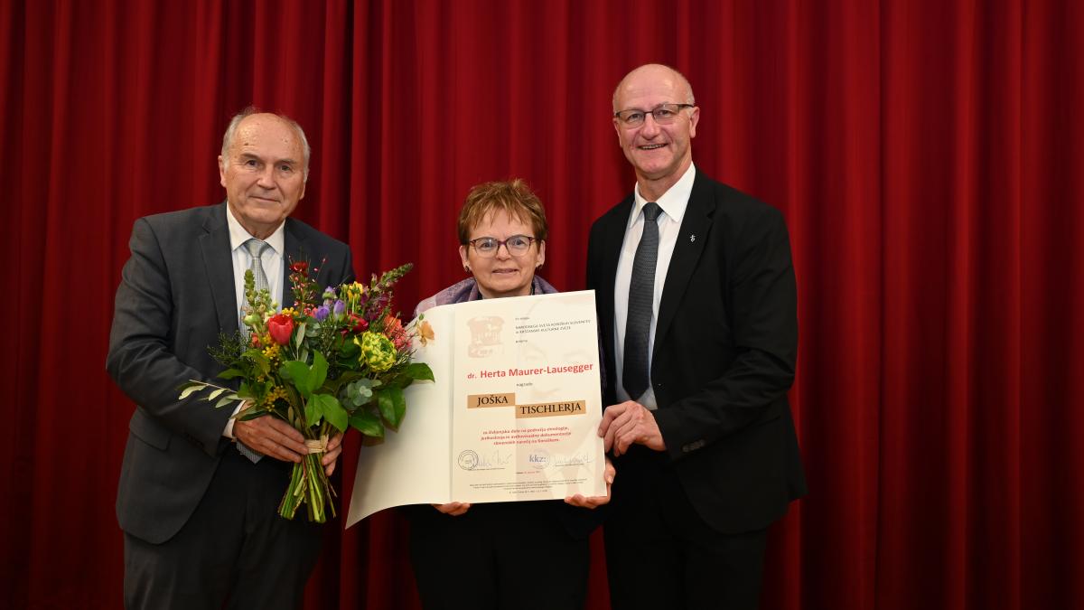 Slika: Dr. Herta Maurer-Lausegger je prejela 47. Tischlerjevo nagrado 2026