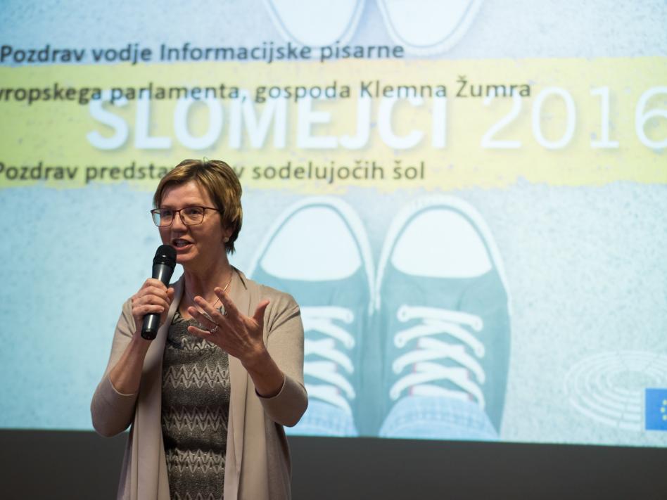 Slika: ravnateljica SLOG Zalka Kuchling (slika: Rok Rakun)